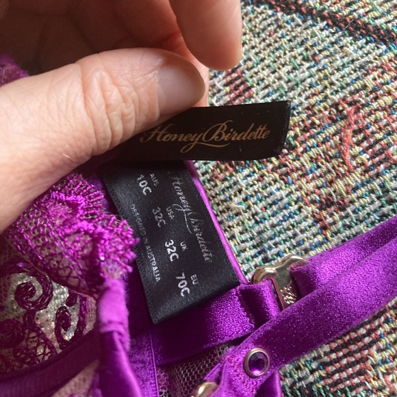 Honey Birdette Gabrielle Orchid 3-Piece Set - Picture 3 of 5